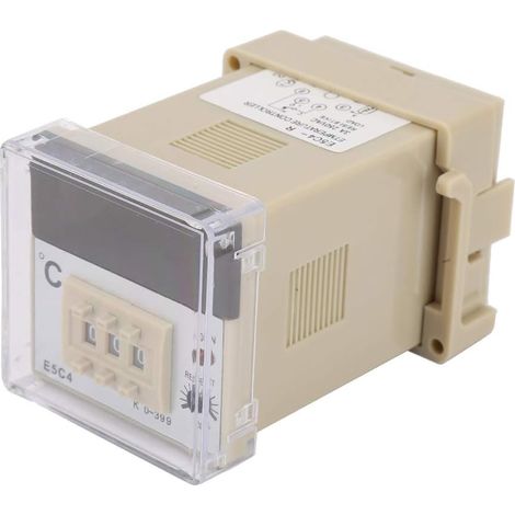 E5C4-R Dual Channel Digital Thermocouple Temperature Controller with Type K Thermocouple Probe for Industrial and Scientific Temperature Measurement (1/5)