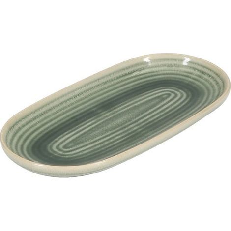 Plat De Service Vert Caméo Design élégant, Idéal Pour Présentations Raffinées. - Fine Dining Living (1/5)