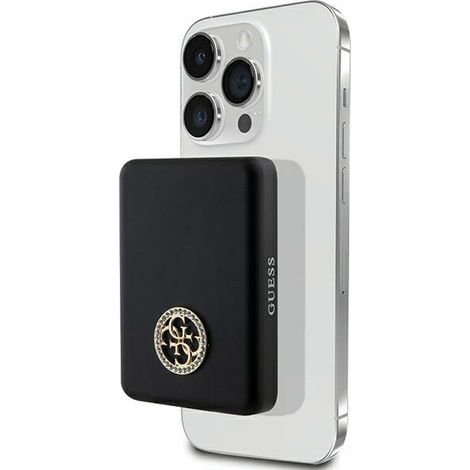 Guess Induktive Powerbank 15WGUPBM5AL4DMK 5000mAh schwarz/schwarz MagSafe 4G Strassbesetztes Metalllogo (1/5)