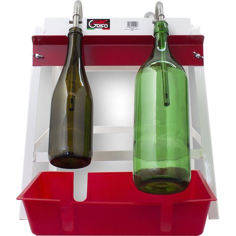 Riempitrice a Vaschetta 2 Sifoni Grifo in Acciaio Inox