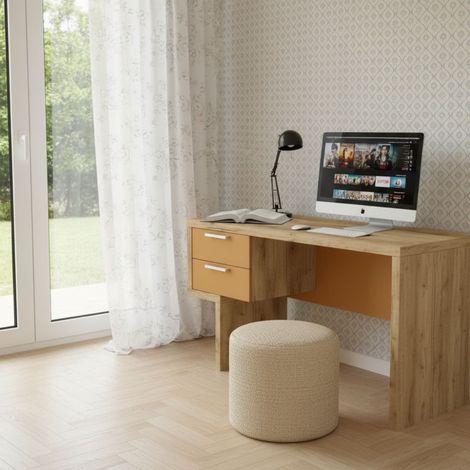 Scrivania di design - Soluzione perfetta per il tuo studio - Quercia e zolfo