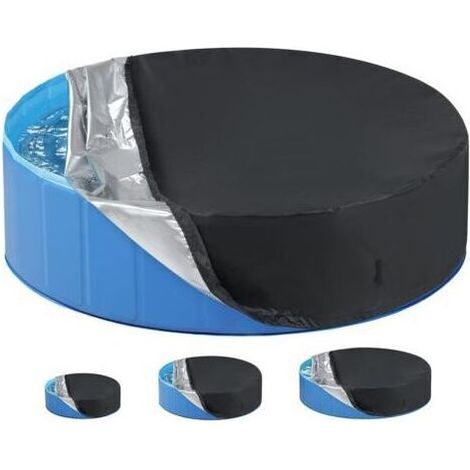 Solaire Couverture de Piscine pour Chiens, Couverture de Piscine pour Animaux Domestiques, Garde Le Nettoyeur de Piscine Plus Longtemps, Prolonge la Vie de la Piscine.(XL) (1/5)