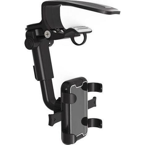Support universel de téléphone pare-soleil de voiture, Rotation de 360 degrés, Clip de support de Navigation automobile, accessoire de support de téléphone portable (1/4)