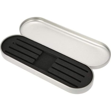 Scatola porta pinzette per ciglia, espositore per accessori trucco, piccola custodia per pinzette, argento, Sunny (1/5)