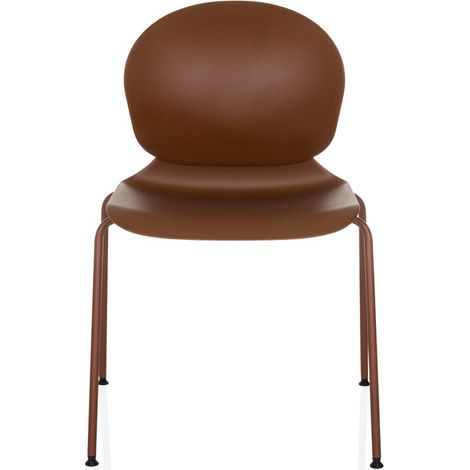 [GEBRAUCHT] B-Ware hjh OFFICE Besucherstuhl T36 VI rotbraun Kunststoff Stahl stapelbar 130 kg (1/2)