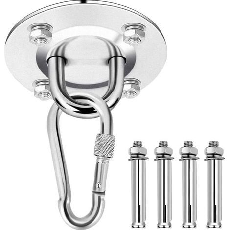 Crochet de plafond, support de plafond, suspension pour chaise suspendue, kit de suspension (1/5)