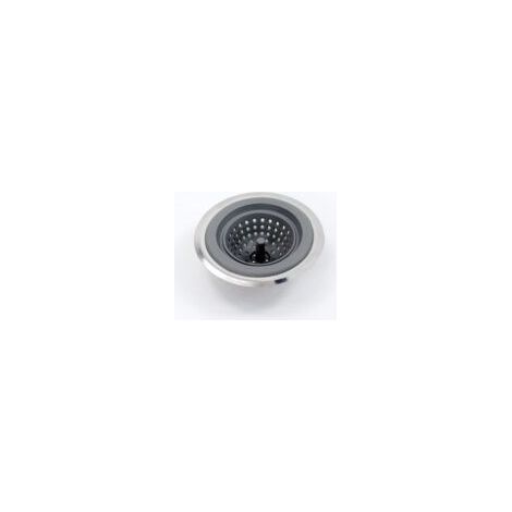 Drain de fossé filtre à ordures évier filtre à ordures lavabo drain acier inoxydable + filtre à déchets en silicone filet de drainage plateau en acier inoxydable salle de bain cuisine balcon drain