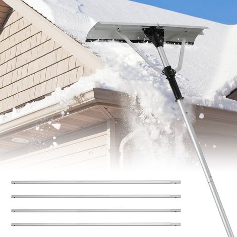 TolleTour Rateau a Neige de Toit 70.5 cm Outil de Deneigement en Aluminium Portee 696 cm avec Poignee Antiderapante Rateau Reglable pour Toit Neige Feuilles Maison Vehicules (1/5)