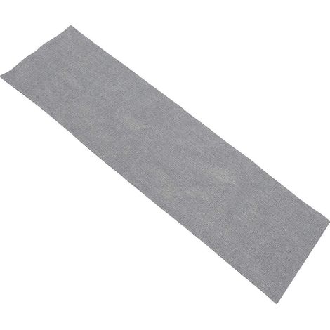 Chemin de table gris nordique en lin pour la décoration (1/5)