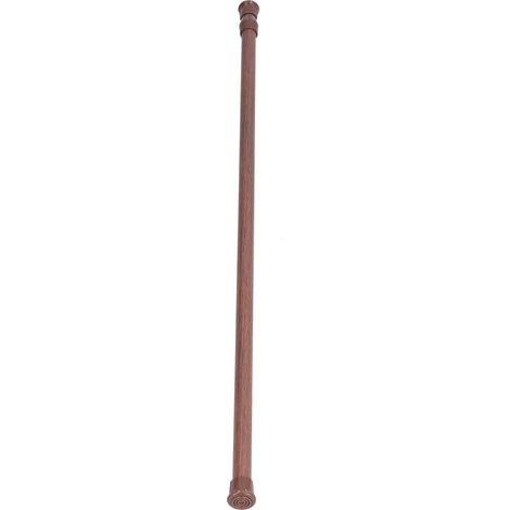 Ausziehbare Gardinenstange aus hochfestem Stahl, federbelastet, für Fenstergardinen, Dusche, Küche, kein Bohren erforderlich, 50–90 cm (1/5)