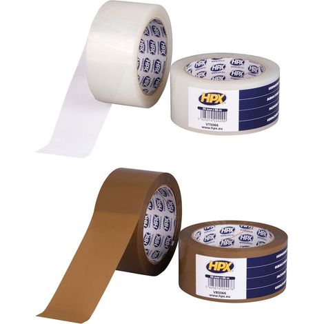 Precinto transparente HPX 50mm x 66m - alta resistencia y fácil aplicación.