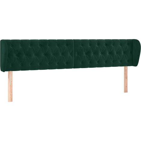 Maison Exclusive - Cabecero de terciopelo verde oscuro 183x23x78/ (1/5)