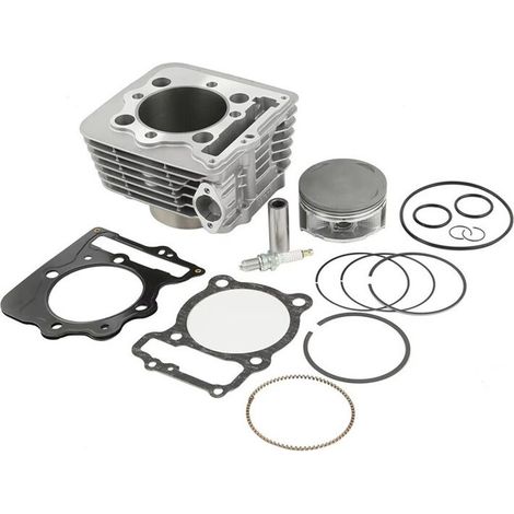 Kit cilindro, pistone e guarnizione fasce elastiche 12100-KCY-670 per motociclette 400EX 1999-2008, alesaggio 85 mm (1/2)