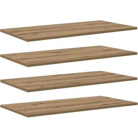 Maison Exclusive - Regalbrett 4 pcs Braun 80 x 40 x 1,5 cm Holzwe