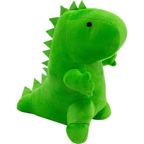 Stoff Türstopper Dino mit Sand gefüllt - 22 x 15 cm - Deko Türpuffer T-Rex grün für Boden