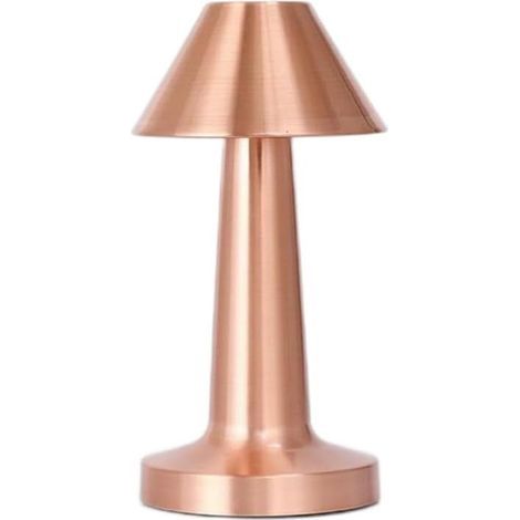 Lampe de table LED rechargeable, portable et sans fil avec 3 niveaux de luminosité, lampe tactile, lampe de chevet, lampe de nuit pour une utilisation intérieure et extérieure, restaurant, bar, café ( (1/5)