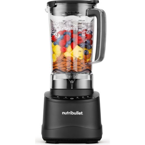 Blender 1200W 3 Vitesses + Pulse Bol de 2,1L Noir (1/5)