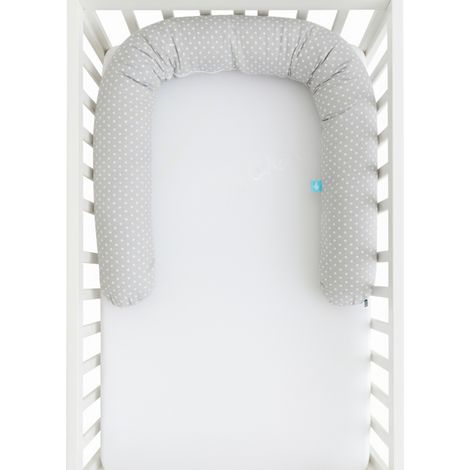 Paracolpi per lettino a rotelle Minky Pillow 200cm - grigio papavero (1/5)
