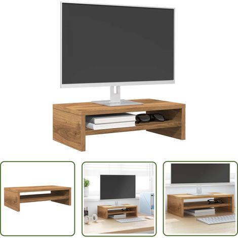 vidaXL Monitorständer Artisan-Eiche 42x24x13 cm Holzwerkstoff (1/5)