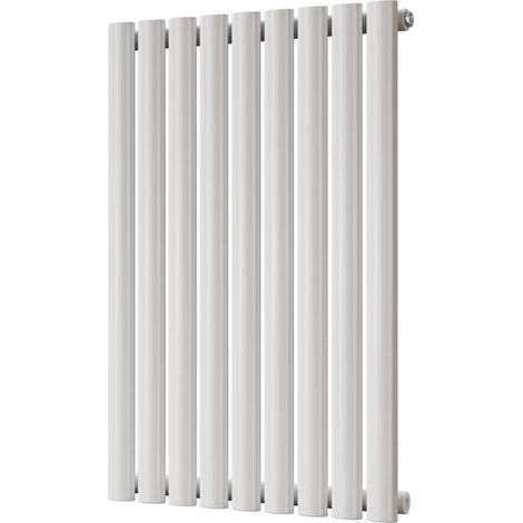 Omeara - White Designer Radiator H800mm x W522mm Single Panel