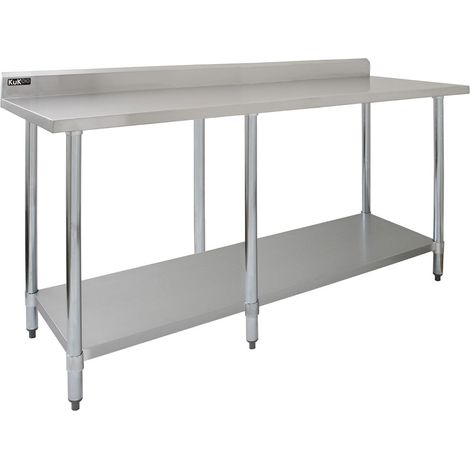 Commercial Stainless Steel Catering Table - 7ft Wide (1/5)