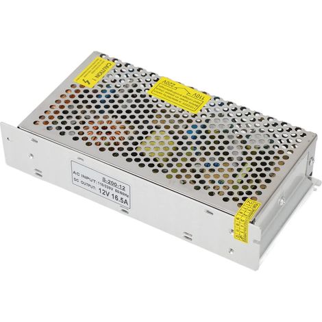 200W 110V 220V Aluminum Alloy LED Switch Power Supply, Compact Design Switching Power Adapter for Indoor and Outdoor LED Strip Lighting (1/5)