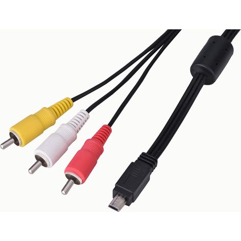 Convient aux appareils photo reflex utilisant le câble vidéo AVC-DC400ST Câble vidéo AV pour appareil photo