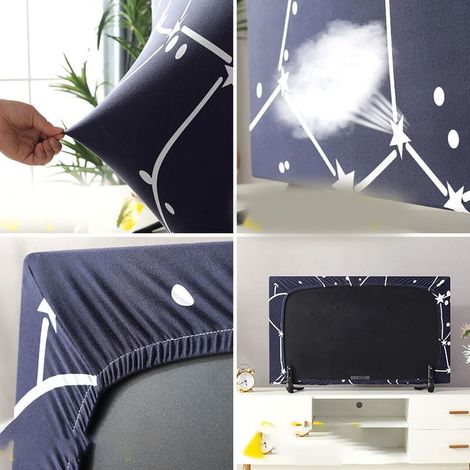 Housse de Télévision Imperméable et Antipoussière Élastique Universelle pour Téléviseur 65 Pouces (1/5)