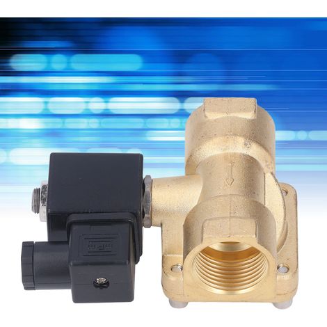 Électrovanne à membrane en laiton haute pression, 2 positions, normalement fermée, G3/4", à commande pilote, 220 V CA (1/5)