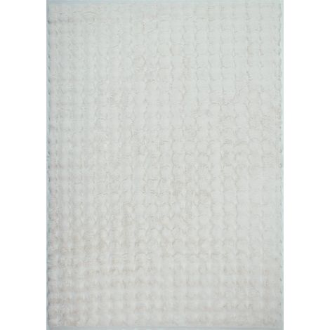 Tapis blanc très doux antidérapant lavable machine - 160 x 230 cm (1/5)
