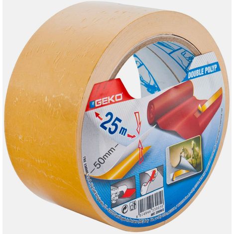 Doppelseitiges Klebeband 25m Breite 50mm