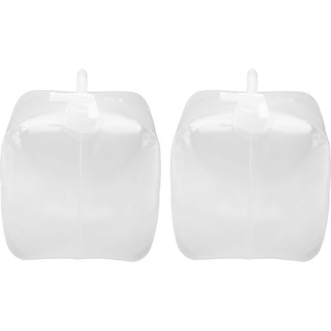 Lot de 2 bidons pliables avec robinet, sans fuite, en plastique, 10 L (1/5)
