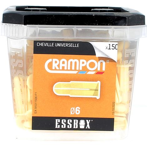 Scell-It – Pack de 150 chevilles universelles 6mm – Charge maximale 50kg – Pour béton et maçonnerie – Fixation rapide et durable (1/2)