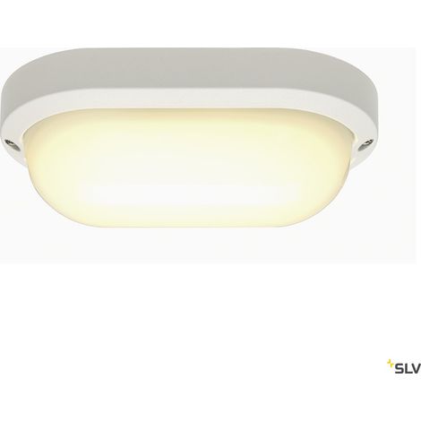 Appliques extérieures LED TERANG 200 applique et plafonnier extérieur blanc LED 11W 3000K IP44 - SLV 229931 (1/5)
