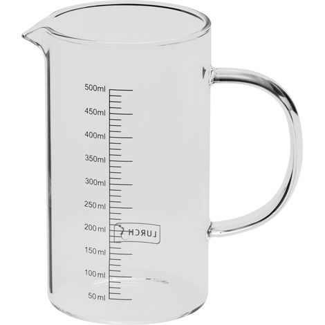 Jarra medidora Lurch, vidrio de borosilicato, 0,5 l (1/5)