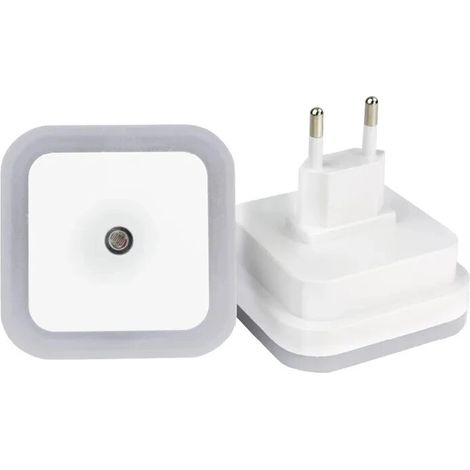 Veilleuse LED sans fil (blanche), mini lampe carrée (1/5)