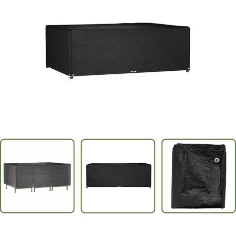 Rattanmöbel schützen - Gartenmöbel-Abdeckung 12 Ösen 270x180x90 cm Rechteckig (1/5)