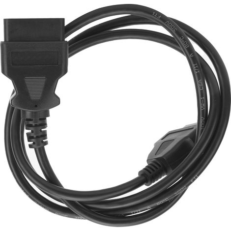 OBD2 1,5 m langes 16-poliges Verlängerungskabel (Stecker/Buchse) für Fahrzeugdiagnose, 1,5 m Verlängerung, 12 V, 16-poliger Stecker, Fahrzeugzubehör (1/5)