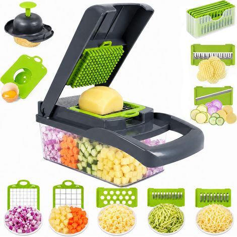 Coupe-Légumes Multifonction, Mandoline Cuisine avec 7 Lames (1/5)