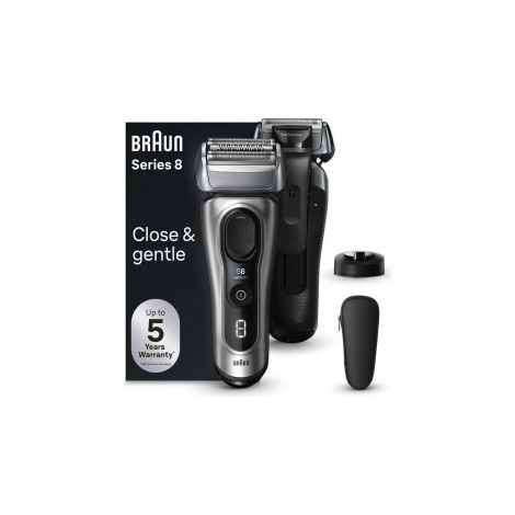 Braun Rasoio Barba Braun Series 8 8517s Silver E Black (1/4)