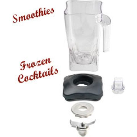 Bol- lexan -carré 2 litres- couvercle et couteau - Diamond