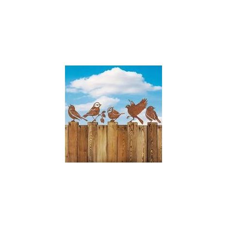 5 Pièces Oiseaux Decoratifs Exterieur,Oiseau Decoration,Decoration Jardin Exterieur pour Décorer Jardins Terrasses Cours Parcs Branches D'arbres