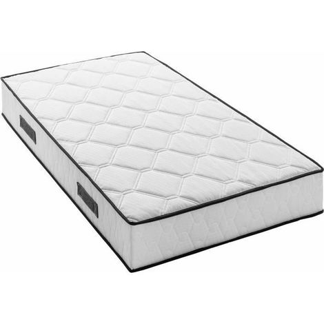 Materasso 90 x 190 cm - Altezza 24 cm - 380 molle insacchettate - 7 zone - Equilibrato - reversibile - fabbricato in Belgio (1/5)