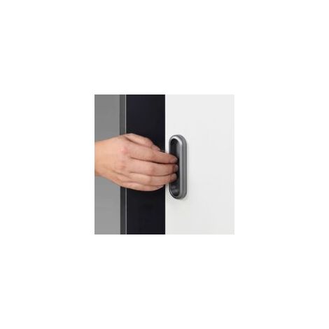 Set mit 5 selbstklebenden Griffen (10 cm) für graue Scheunentüren, Fenstergriffe, moderne selbstklebende Schrankschubladen, selbstklebende Griffe für Schiebetüren in der Dusche – Crezuo