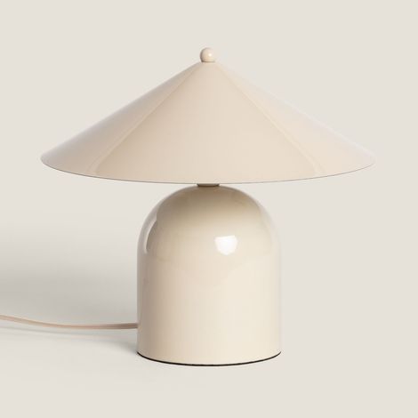 Lámpara de Mesa Metal Noa Beige