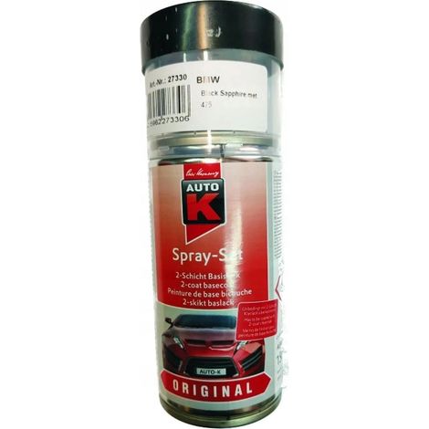 Spray de retoque de pintura para coche BMW 475 negro zafiro 150 ml auto K (1/5)