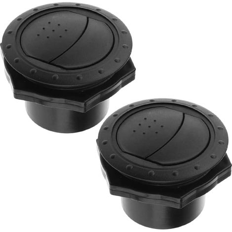 2 pièces 60mm Rond AC Sortie d'air évent persiennes Tableau de Bord galvanoplastie Bouton pour RV Bus Bateau Yacht Caravane (1/5)
