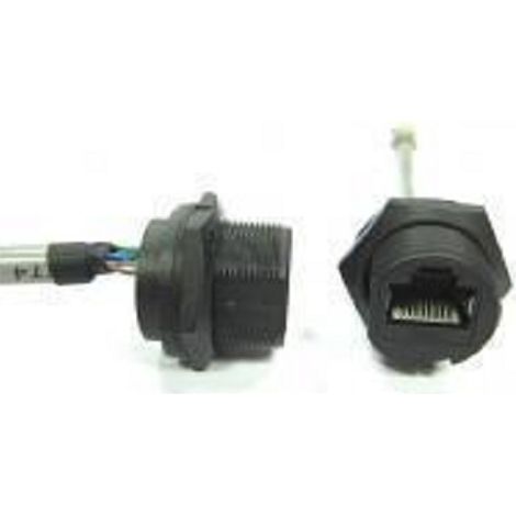 Connecteur RJ45 cat 6 RS PRO Femelle vers Mâle Montage panneau, ports Droit ( Prix pour 1 )