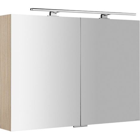 Armoire à miroir MIRRÖ avec éclairage LED, 100x70x16cm, Elm Bardini (1/5)