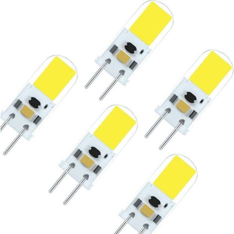 G6.35 LED Bulb GY6.35 LED 2W AC DC12V High Brightness Equivalent to 20 Watt Halogen Lamp Cool White 6000K (Pack of 5) (1/5)